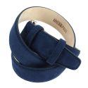 Ceinture daim Alaska, Bleu marine Tony & Paul