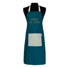 Tablier de cuisine Diner De Cons Pétrole. Emmanuel Création