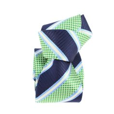 Cravate étoile, Club vert et marine, Boivin atelier Parisien BOIVIN