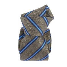 Cravate étoile, Président, gris et Bleu, Boivin atelier Parisien BOIVIN