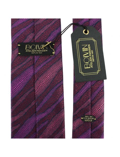 Cravate étoile, Seine mauve, Boivin atelier Parisien BOIVIN