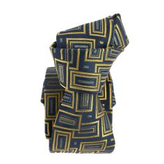 Cravate étoile, Art déco Bleu et or, Boivin atelier Parisien BOIVIN