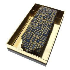 Cravate étoile, Art déco Bleu et or, Boivin atelier Parisien BOIVIN 2