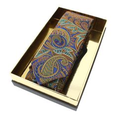 Cravate étoile, Versailles Bleu et or, Boivin atelier Parisien BOIVIN 2