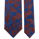 Cravate étoile, Sénateur marron cuivré et Bleu, Boivin atelier Parisien BOIVIN Atelier Parisien depuis 1920 Cravates