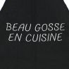 Tablier de cuisine Beau Gosse En Cuisine Noir. Emmanuel Création