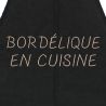Tablier de cuisine Bordelique En Cuisine Noir. Emmanuel Création