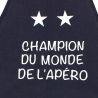 Tablier de cuisine Champion Du Monde De L'Apero Marine. Emmanuel Création
