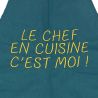 Tablier de cuisine Le Chef En Cuisine C'Est Moi Pétrole. Emmanuel Création