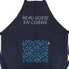Tablier de cuisine Beau Gosse En Cuisine Marine. Emmanuel Création