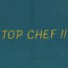 Tablier de cuisine Top Chef Pétrole. Emmanuel Création