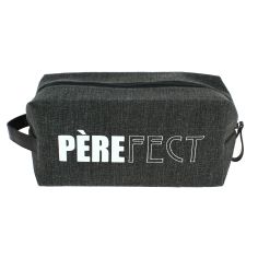 Trousse de toilette gris foncé PèreFect, M, confectionnée en France Emmanuel Création 2