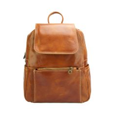 Sac à dos en cuir marron clair, Brittany. Tony et Paul. Tony & Paul 2