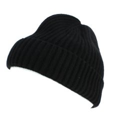 Bonnet en Laine Mérinos, noir, le Nordiste Tony & Paul
