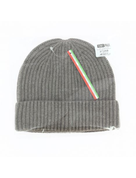 Bonnet en Laine Mérinos, gris taupe, le classique Tony & Paul