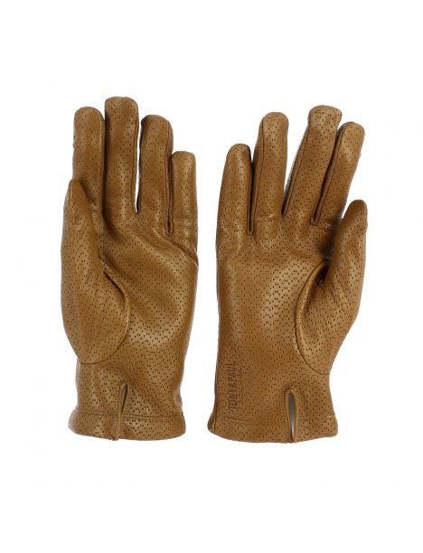 Gants Napoli en cuir d'agneau nappa perforé, doublés cachemire. Tony & Paul. Tony & Paul