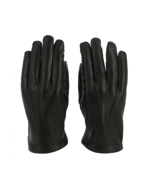 Gants Napoli en cuir d'agneau nappa perforé, doublés cachemire. Tony & Paul. Tony & Paul