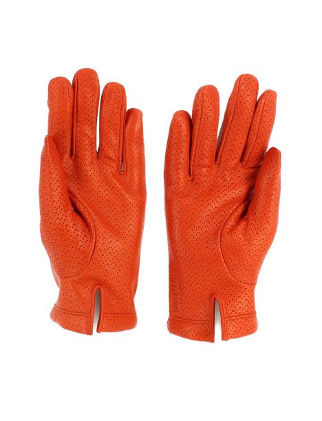 Gants Napoli en cuir d'agneau nappa perforé, doublés cachemire. Tony & Paul. Tony & Paul