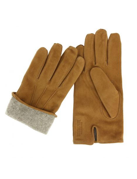 Gants Alaska en daim, doublés cachemire. Tony & Paul. Tony & Paul
