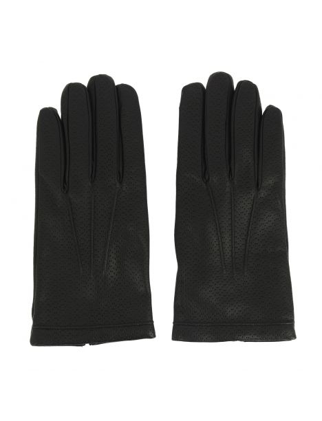 Gants Napoli en cuir d'agneau nappa perforé, doublés cachemire. Tony & Paul. Tony & Paul