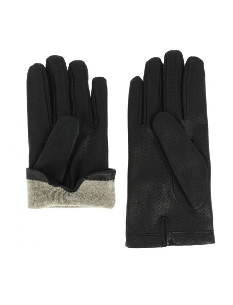 Gants Napoli en cuir d'agneau nappa perforé, doublés cachemire. Tony & Paul. Tony & Paul