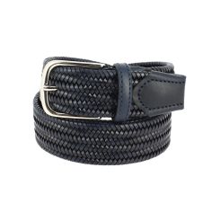 Ceinture cuir Tressia, Bleu marine profond Tony & Paul