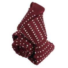 Cravate Tricot. Tilde bordeaux Clj Charles Le Jeune 2