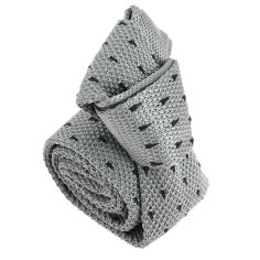 Cravate Tricot. Lys gris et marine Clj Charles Le Jeune 2
