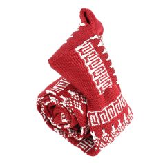Cravate Tricot. Noël rouge et blanc Clj Charles Le Jeune 2
