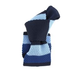 Cravate Tricot rayée. Trois Bleus Clj Charles Le Jeune