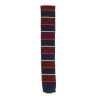 Cravate Tricot rayée. Bordeaux Clj Charles Le Jeune