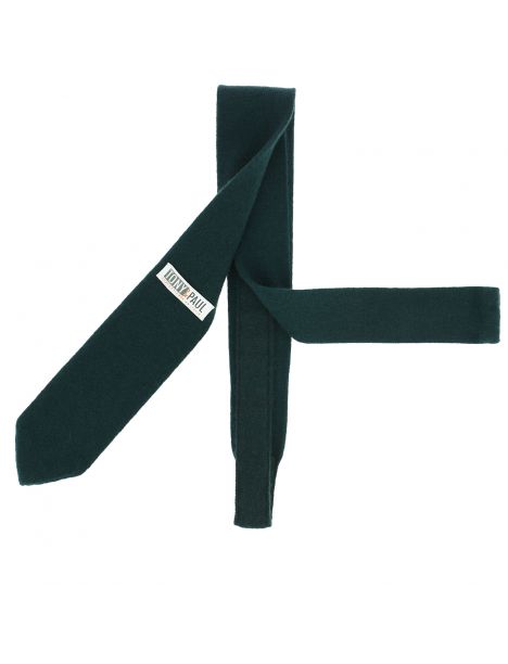 Cravate cachemire Vert Sapin, Alashan, Tony & Paul. Tony & Paul