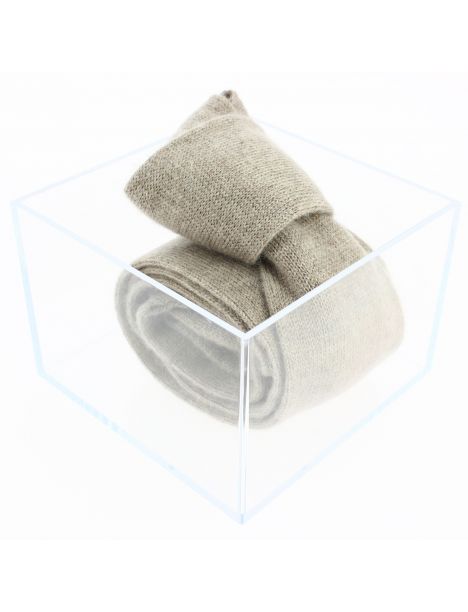 Cravate cachemire Marron Sable d'Arabie, Alashan, Tony & Paul. Tony & Paul