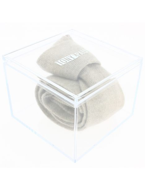 Cravate cachemire Marron Sable d'Arabie, Alashan, Tony & Paul. Tony & Paul