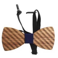 Noeud papillon en bois, Rayado Marine . Tony & Paul. Tony & Paul 2