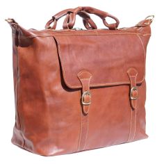 Sac De Voyage En Cuir Marron, Weekender. Tony Et Paul. Tony & Paul