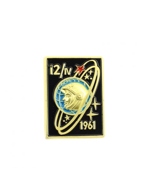Pin's Vintage U R S S Espace, Célébration Gagarine 1961 Clj Charles Le Jeune