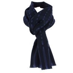 Echarpe Lyon, marine, pure laine. Tony & Paul