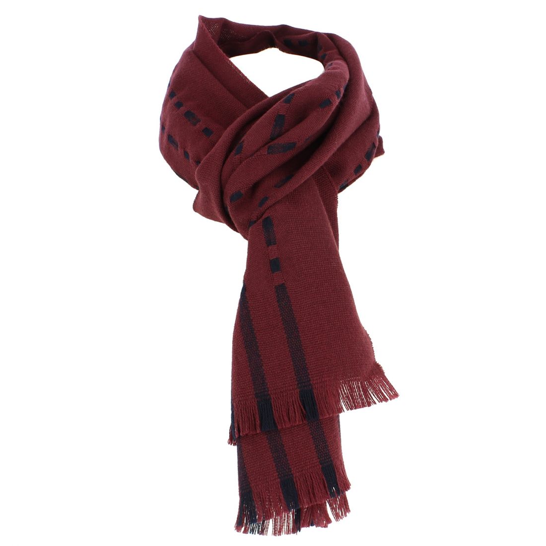 Découvrez notre écharpe rouge en cachemire et soie ultra douce et chaude  pour homme.