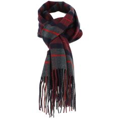 Echarpe Alba, Rouge vert, pure laine. Tony & Paul