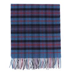 Echarpe Alba, Bleu rouge, pure laine. Tony & Paul 2