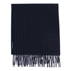 Echarpe James Astor, Bleu marine, pure laine. Tony & Paul 2