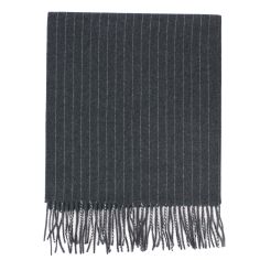 Echarpe James Astor, Anthracite, pure laine. Tony & Paul 2