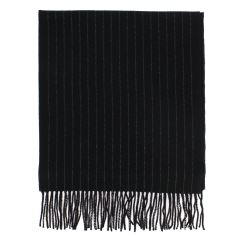 Echarpe James Astor, Noir charbon, pure laine. Tony & Paul 2