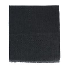 Echarpe Chevrons, Noir, pure laine. Tony & Paul 2