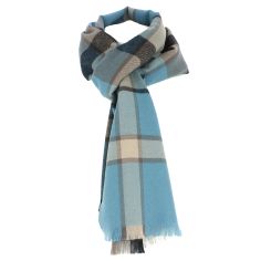 Echarpe Ullapool en pure laine d'Australie, Bleu d'automne Tony & Paul