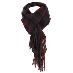 Echarpe Glasgow II tartan rouge et vert, pure laine, Tony et Paul Tony & Paul