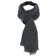 Echarpe Ancell, Gris éléphant, pure laine. Tony & Paul