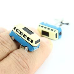 Boutons de manchette T2 combi Bleu et blanc Tony & Paul 2