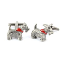 Boutons de manchette chien Scottish Terrier Tony & Paul 2
